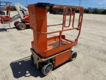 2015 JLG 1230ES SCISSOR LIFT SN:0200242374 electric powered, equipped with 12ft. Platform height,