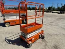 2015 SNORKEL S3010P SCISSOR LIFT SN:S3010P-01-000598 electric powered, equipped with 10ft. Platform