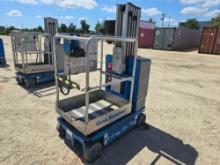 GENIE GR-20 SCISSOR LIFT SN:GR10-15126 electric powered, equipped with 20ft. Platform height, slide