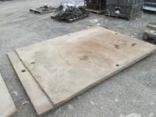 SUPPORT EQUIPMENT SUPPORT EQUIPMENT QTY (2) 6' X 7'1/2 X 1''' STREET STEEL PLATE ROAD PLATE