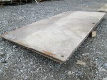 ROAD PLATE SUPPORT EQUIPMENT QTY (3) 4' X 8' X 3/4'' STREET STEEL PLATE ROAD PLATE