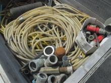 SUPPORT EQUIPMENT SUPPORT EQUIPMENT QTY OF ASSORTED HOSES, COUPLINGS & STREET SPEED BUMPS