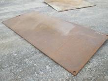 ROAD PLATE SUPPORT EQUIPMENT 5' X 12' X 1'' STREET STEEL PLATE ROAD PLATE