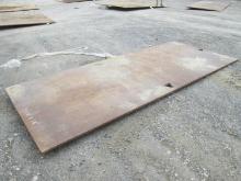 ROAD PLATE SUPPORT EQUIPMENT 5' X 12' X 1''1/4 STREET STEEL PLATE ROAD PLATE