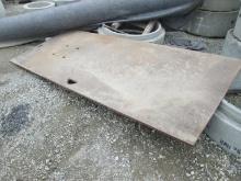 SUPPORT EQUIPMENT SUPPORT EQUIPMENT 4' X 9'1/2 X 1'' STREET STEEL PLATE ROAD PLATE