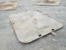 SUPPORT EQUIPMENT SUPPORT EQUIPMENT 6'1/2 X 10' X 1'' STREET STEEL PLATE ROAD PLATE