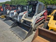 TAKEUCHI TL230 RUBBER TRACKED SKID STEER SN:1168 powered by diesel engine, equipped with EROPS, air,