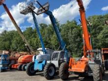 GENIE GTH842 TELESCOPIC FORKLIFT SN:11735 4x4, powered by John Deere diesel engine, equipped with