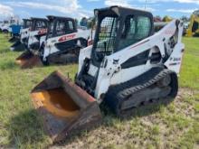 2016 BOBCAT T650 RUBBER TRACKED SKID STEER SN:ALJG18701 powered by diesel engine, equipped with