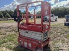 2018 MEC 1330SE SCISSOR LIFT SN:16302302 electric powered, equipped with 13ft. Platform height,