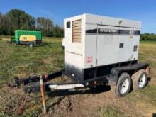 MULTIQUIP 45KVA GENERATOR powered by diesel engine, equipped with 45KVA, trailer mounted.