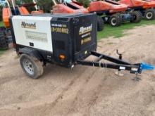 2019 ALLMAND 185CFM AIR COMPRESSOR SN:19-000802 powered by diesel engine, equipped with 185CFM,