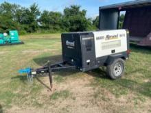 2019 ALLMAND 185CFM AIR COMPRESSOR SN:19-000792 powered by diesel engine, equipped with 185CFM,