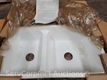 Lot on Pallet of 4 Karran Kingston Solid Surface Sinks