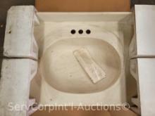 Lot of 2 Corian Vanity Top and Bowl