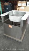 28" Stainless Single Wash Sink with Stainless Stand