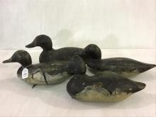 Lot of 4 Unknown Wood Decoys