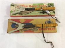 Lot of 2 Hand Trap Western Throwers w/ Original