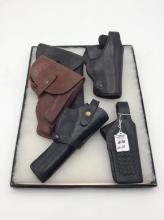 Lot of 5 Various Leather Gun Holsters