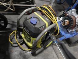 LOT: Ryobi 2000 PSI Electric Pressure Washer, Powerhorse 3100 Pressure Washer (Parts Only)