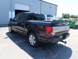 2020 Ford F-150 Plat 4WD Super Crew V6 Turbo, Gas, License# PJC-G92, VIN 1FTEW1E40LFA08901, 92,500