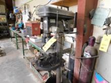 Packard 12" Drill Press, Machining Vise (LOCATED IN MAINTENANCE AREA)