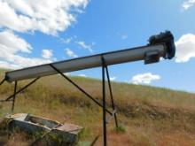 LOT: (2) Inclined Powered Auger Conveyors (LOCATED IN MAINTENANCE AREA)