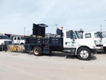 2007 International 4200 SBA 4X2 TMA Stake Bed Truck, Energy Absorption Systems Inc. Truck Mounted