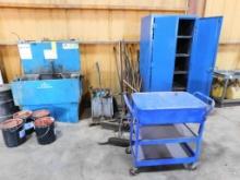 LOT: (2) Parts Washers, Steel Storage Cabinet