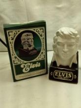 "ELVIS" LIMITED EDITION BOURBON WHISKEY DECANTER BY MCCORMICK DISTILLING COMPANY. MEMORIAL BUST.