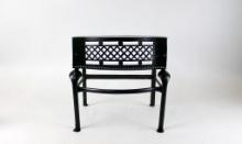 Black Metal Fireplace Stand or Stool