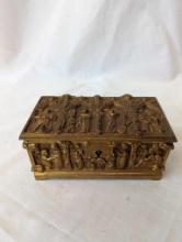 Solid Carved Jewelry Relic Casket Box