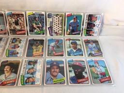 Lot of 18 Pcs Collector Vintage  MLB Baseball  Sport Trading Assorted Cards & Players - See Photos