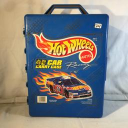 Lots Of Loose Collector Hot wheels 1/64 Scalde Die Cast Cars Assorted in Carry Case Hard Plastic