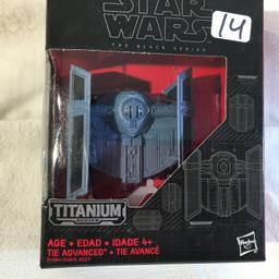 NIB Collector Star Wars The Black Series Titanium Series The Advance Tie #15 Box Size:5x4"