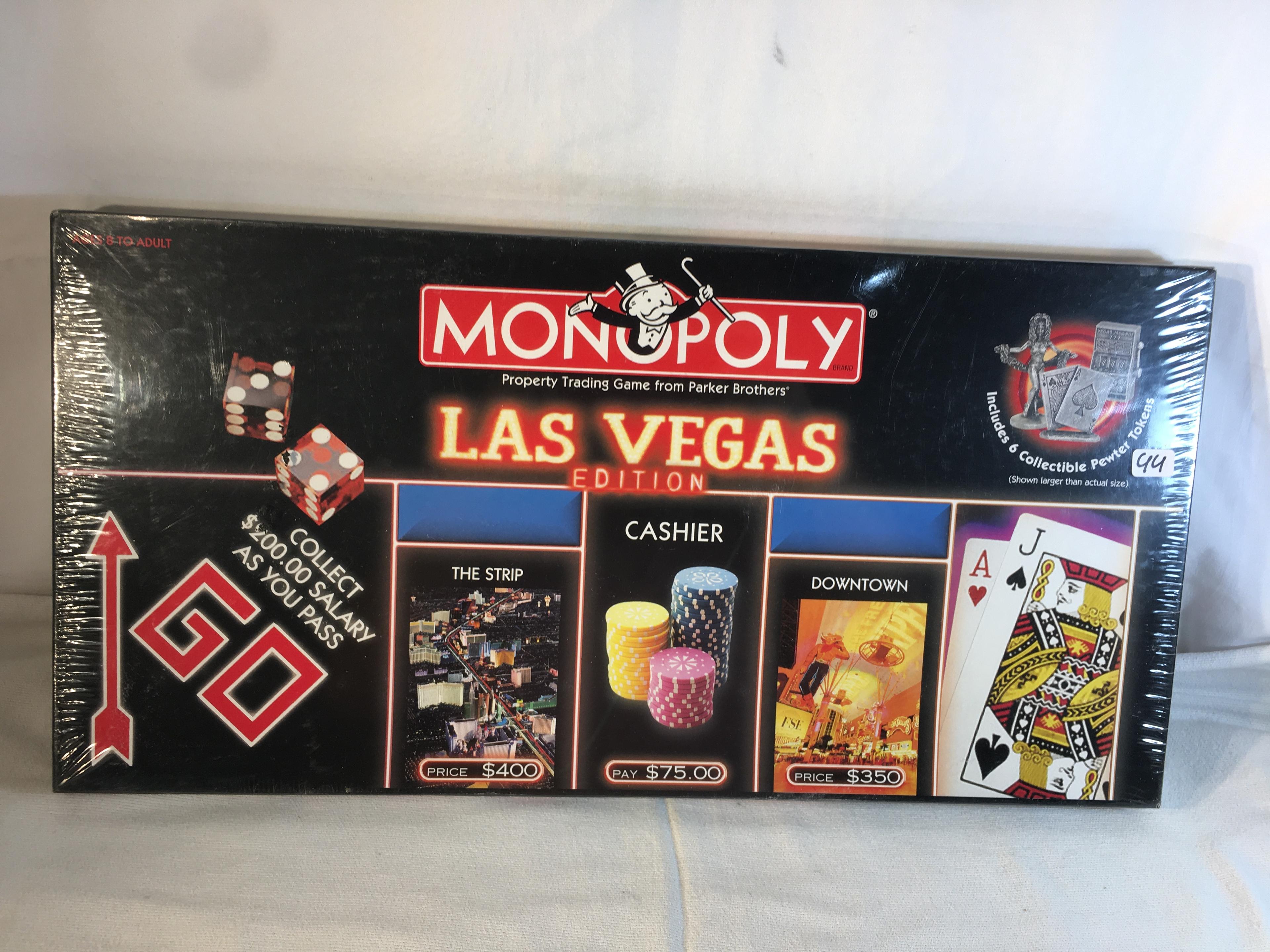 New Sealed Monopoly Property Trading Game Las Vegas Edition - See Pictures