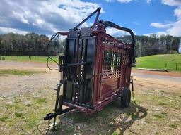 NEW HYDRAULIC SQUEEZE CHUTE WITH GAS POWERED MOTOR, LENGTH: 10'X3' HONDA GX