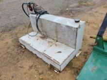 APPROX 120 GALLON FUEL TANK WEATHER GAURD BRAND WITH ELECTRIC PUMP