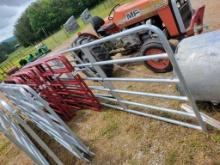 NEW GALV. 16' 6 BAR GATE WITH PINS AND CHAIN