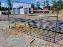 NEW 12' EXTRA HEAVY DUTY STEEL GATE, 5' TALL, 7 BAR