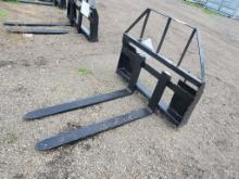 2024 UNUSED MOWER KING SA SKID STEER FORKS, 4X1.4X15, S: SA24031504A *SELLS