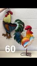 ROOSTER PLANTER, ROOSTER DECOR THESE ARE NEW SURPLUS ITEMS FROM TRACTOR SUP
