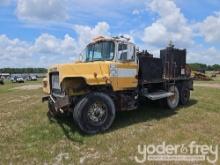 1979 Mack 6x4 Fuel and Lube Service Truck, Day Cab, Mack Engine, 235Hp, 180" WB, Spring Suspension, 