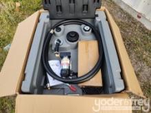 Unused Fuel Boss 60 Gal Diesel 12V Transfer Unit, 13' of 3/4" Delivery Hose c/w Hose and Gun, 10 GPM