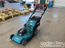 Unused Makita 21"  Self Propelled Push Mower c/w Battery and Charger