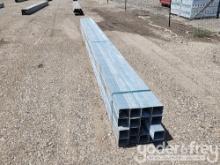 4" Sq Galv Tubing, 11Ga, 20', H7 (16 of)