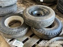Tires, Lot of (3) Mounted, (2) 8-14.5LT, (1)195/75R14