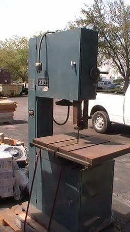 Bandsaw jet equipment; and tools model number WBS-20-3 motor two hp three ph 220/440 v pre-wire