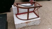 TRANSFER FUEL TANK,  STEEL, 50 GALLON, MANUAL HAND PUMP, AS IS WHERE IS