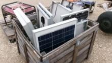 LOT OF ASSORTED SOLAR PANELS,  (11) 12 VOLT SOLAR PANELS, AS IS WHERE IS,